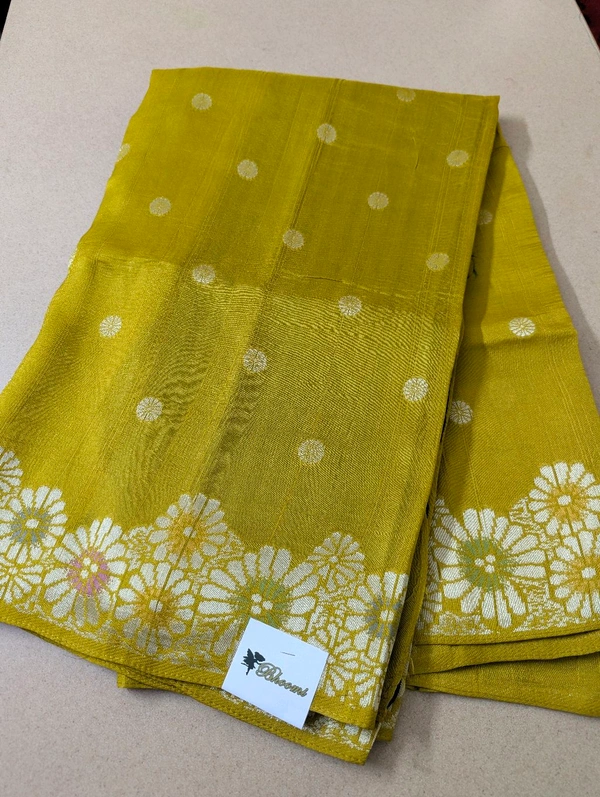 Pure Manipuri Tusser Georgette  - Buddha Gold