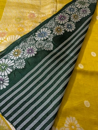 Pure Manipuri Tusser Georgette  - Buddha Gold