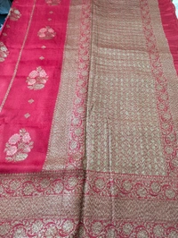 Pure Rawsilk Georgette  - Red