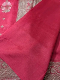 Pure Rawsilk Georgette  - Red