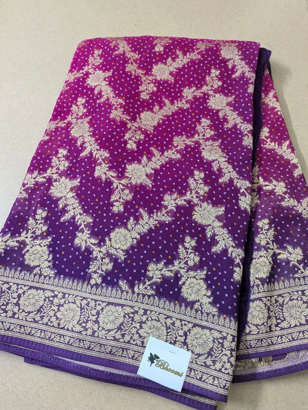 Pure Chiffon Georgette  - Purple