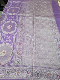 Pure Designer Tissue Georgette  - Mauve