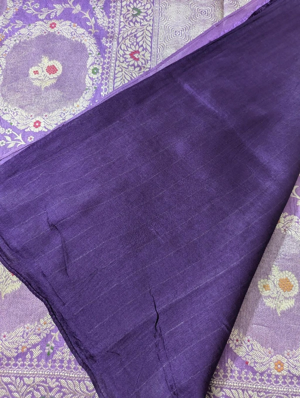 Pure Designer Tissue Georgette  - Mauve