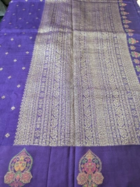 Pure Manipuri Tusser  - purple
