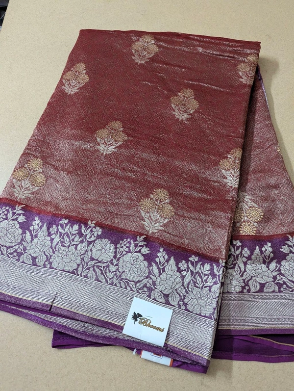 Pure Tanchvi Tissue  - Maroon