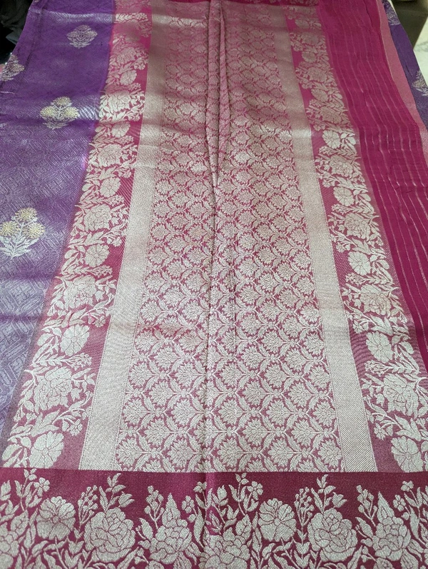 Pure Tanchvi Tissue  - Violet Eggplant