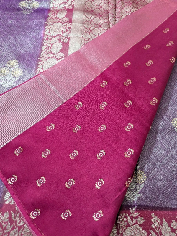 Pure Tanchvi Tissue  - Violet Eggplant