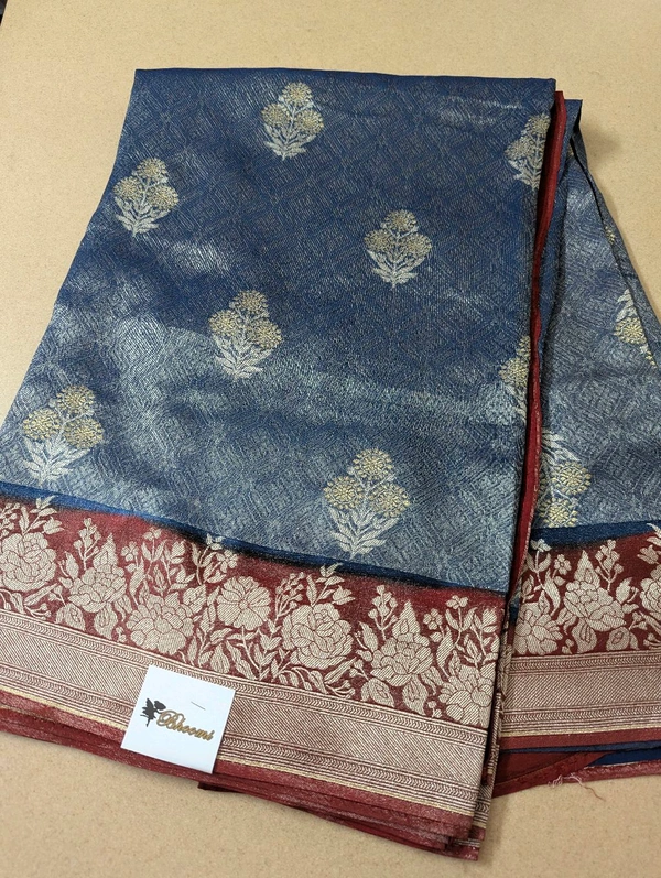 Pure Tanchvi Tissue  - Dark Blue