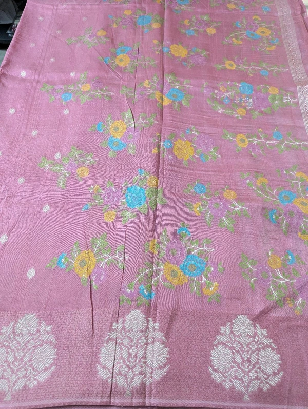 Pure Tusser Georgette  - Sundown