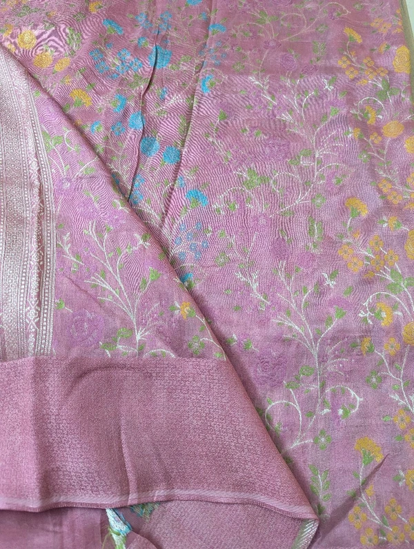 Pure Tusser Georgette  - Sundown