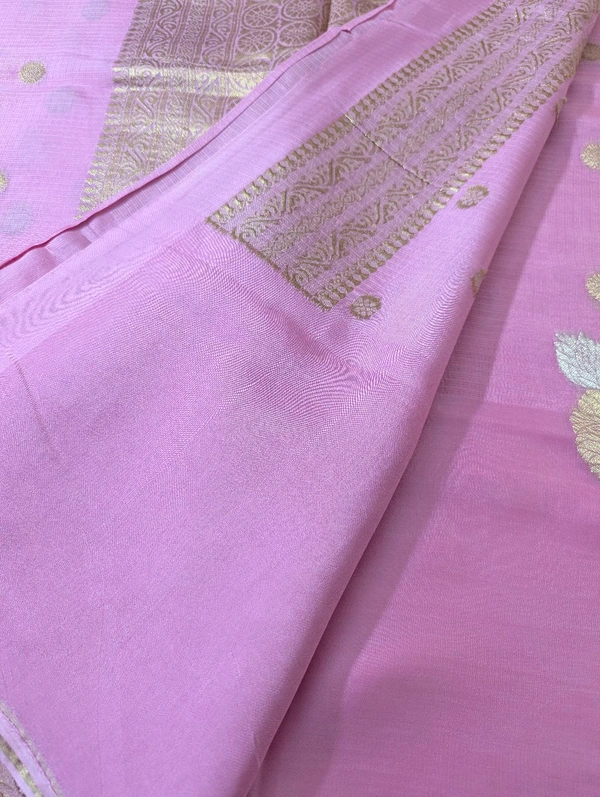 Pure Manipuri Kota - Pink Lace