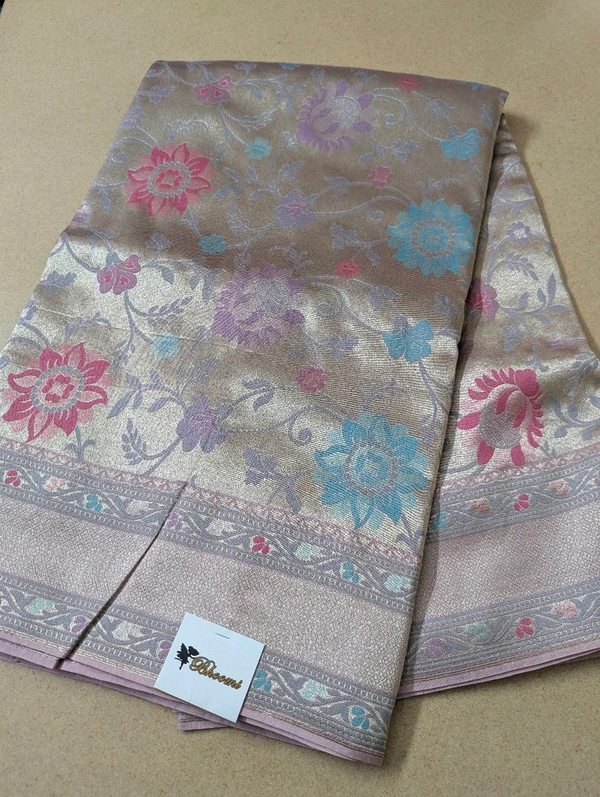 Pure Soft Paithani Tissue  - Pink