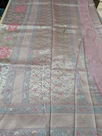 Pure Soft Paithani Tissue  - Pink