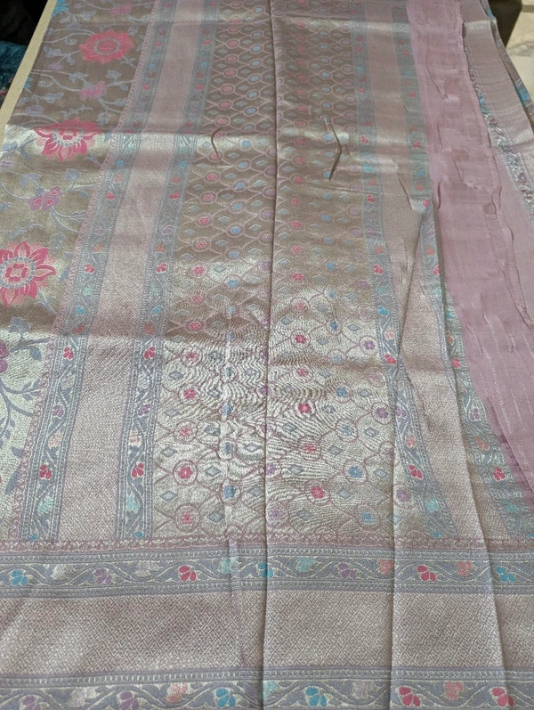 Pure Soft Paithani Tissue  - Pink