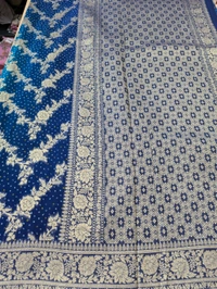 Pure Chiffon Georgette  - Dark Blue