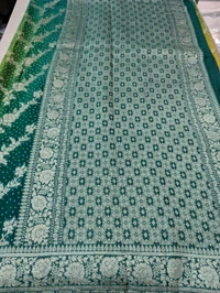 Pure Chiffon Georgette  - dark green