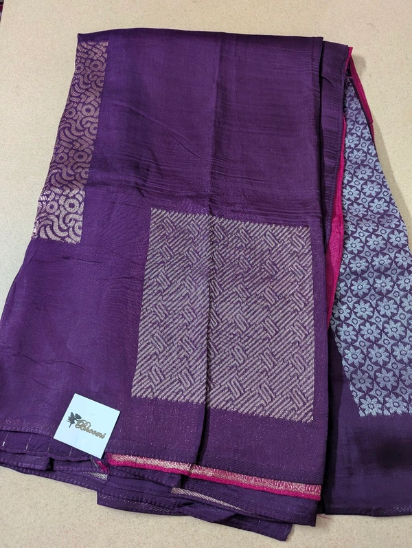 Pure Manipuri Kora Designer  - Purple