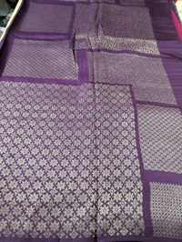 Pure Manipuri Kora Designer  - Purple