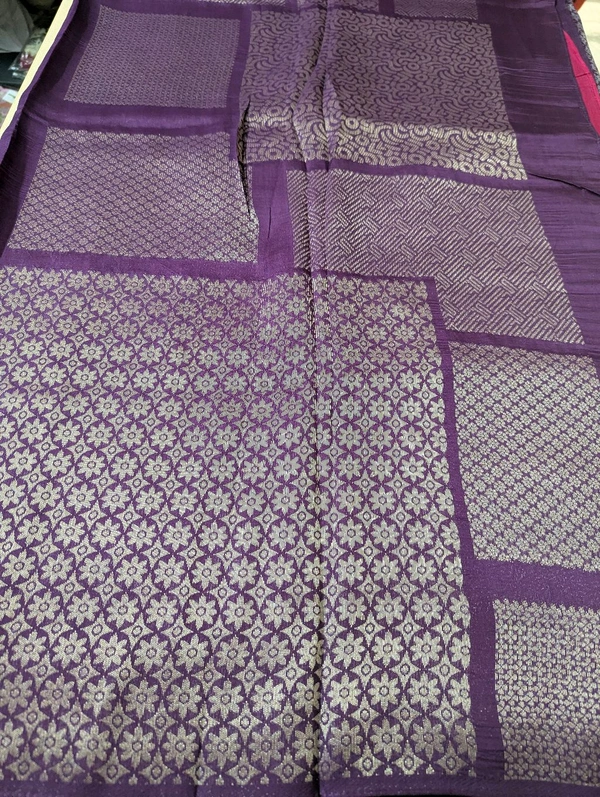 Pure Manipuri Kora Designer  - Purple