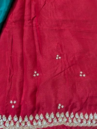 Pure Crepe Designer  - Dark green