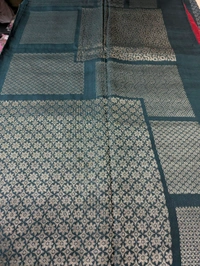 Pure Manipuri Kora Designer  - dark green