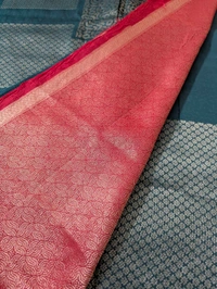 Pure Manipuri Kora Designer  - dark green