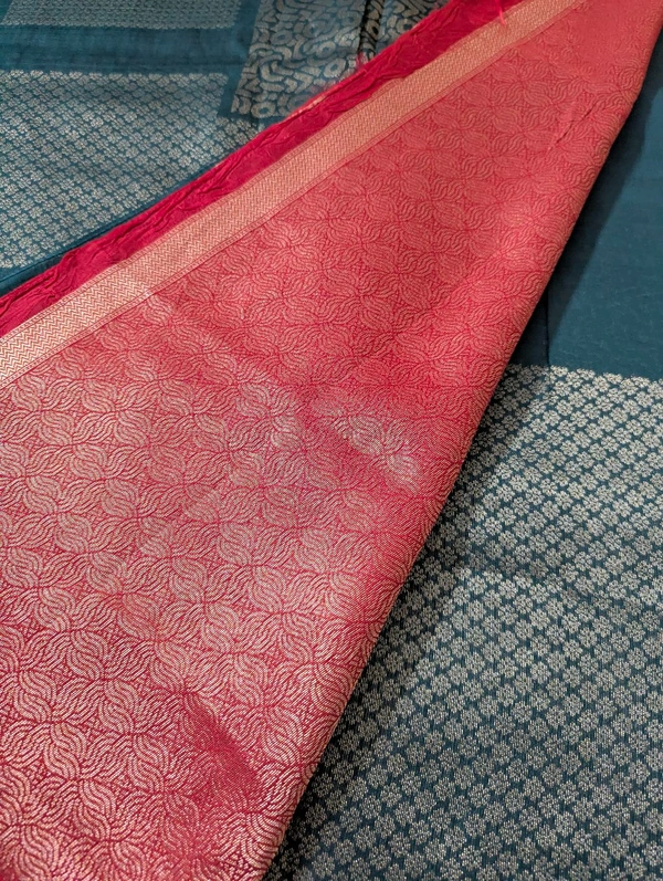 Pure Manipuri Kora Designer  - dark green