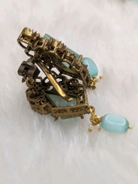 Real Mossonite Pendent Set  - Vz, Jungle Mist