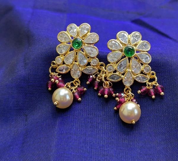 Real Poliki Earrings  - Vz, Red