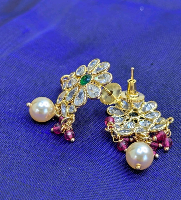 Real Poliki Earrings  - Vz, Red