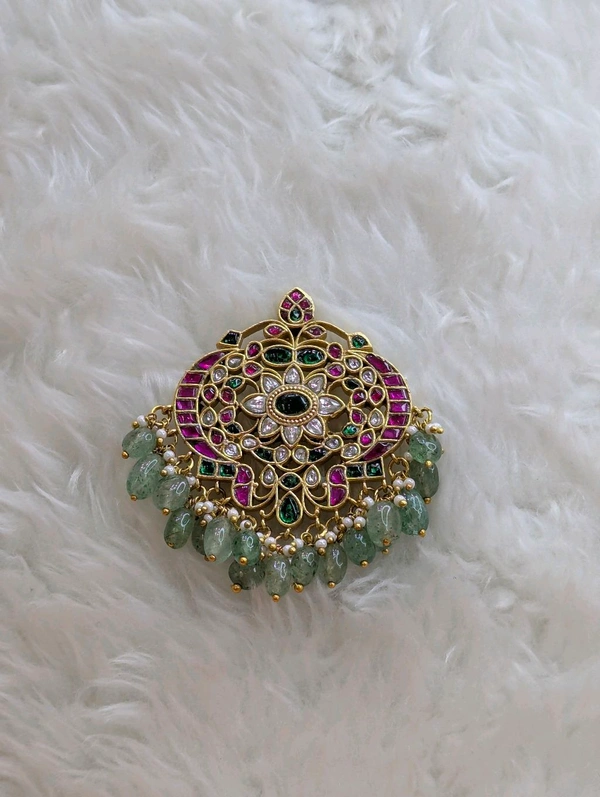 Gold Copy Jadur Kundan Pendent  - Vz