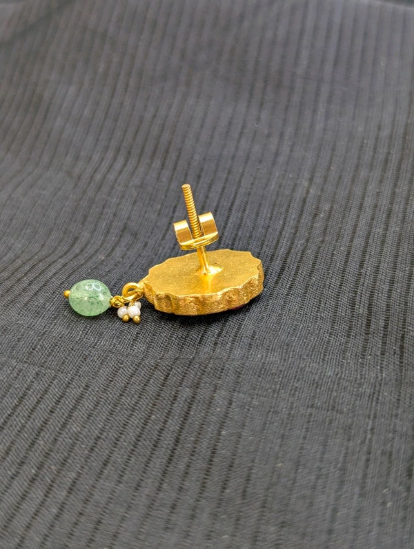 Real Jadua Kundan Earrings  - Vz