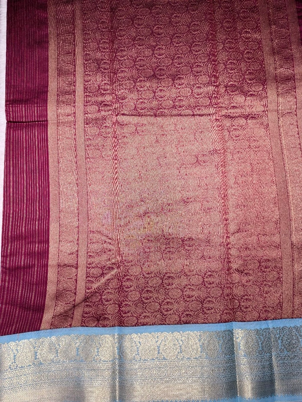 Soft Beneras Chanderi  - dark pink, VZ