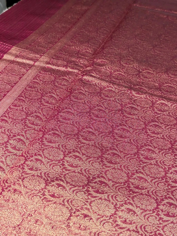 Soft Beneras Chanderi  - dark pink, VZ