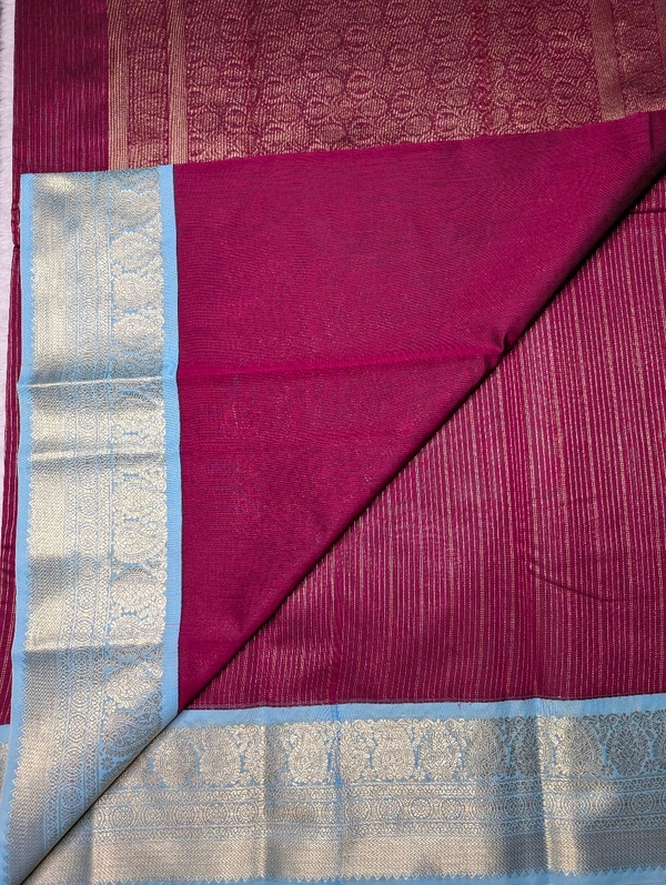 Soft Beneras Chanderi  - dark pink, VZ