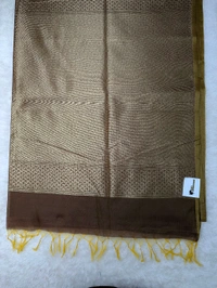 Soft Chanderi  - Brown, VZ