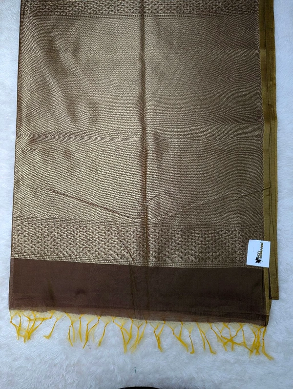 Soft Chanderi  - Brown, VZ