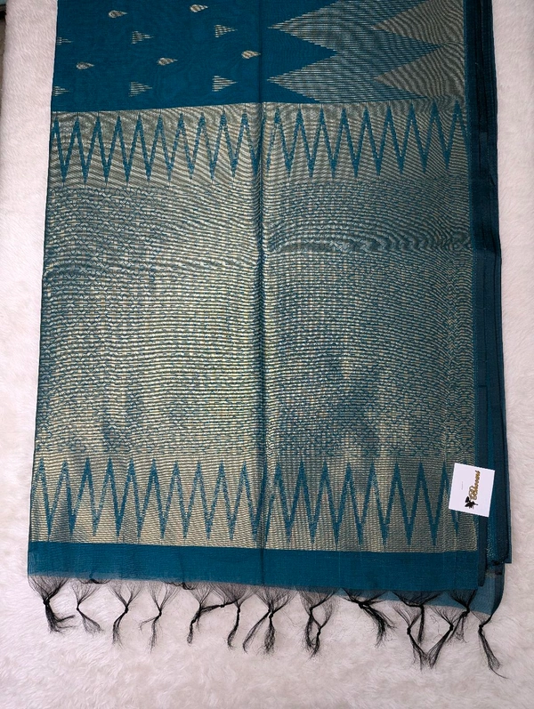 Soft Chanderi  - dark green
