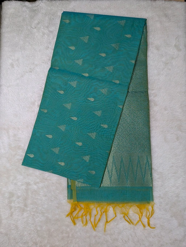 Soft Chanderi  - Teal