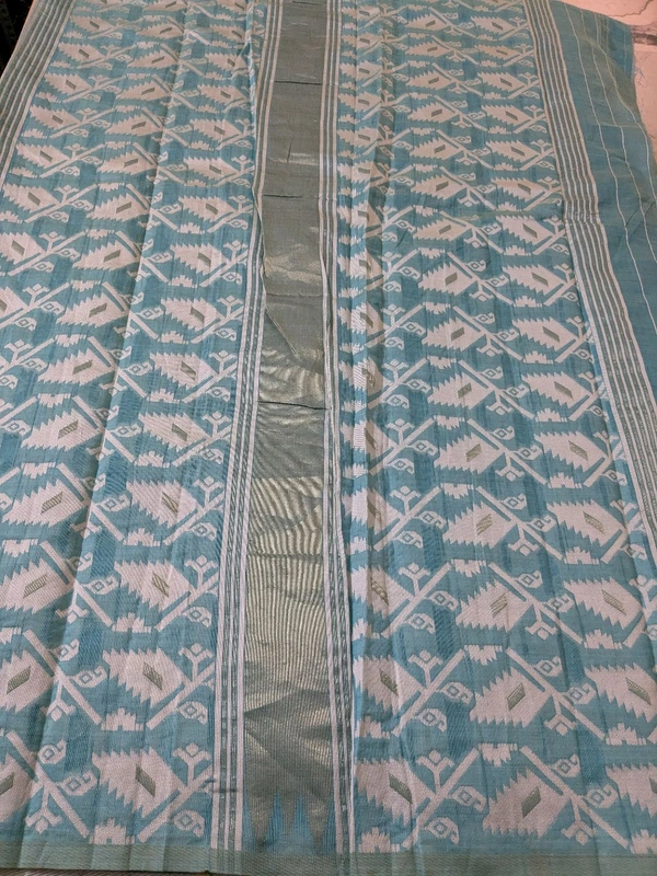 pure cotton jamadhani - sky blue, VZ