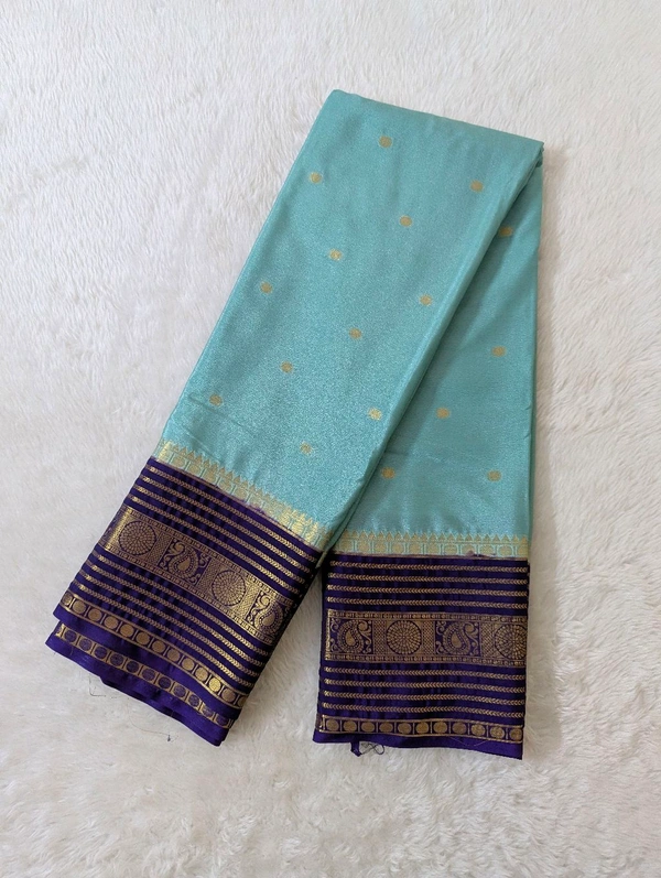 mysore crepe weaving  - Jungle Mist