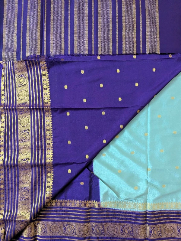 mysore crepe weaving  - Jungle Mist