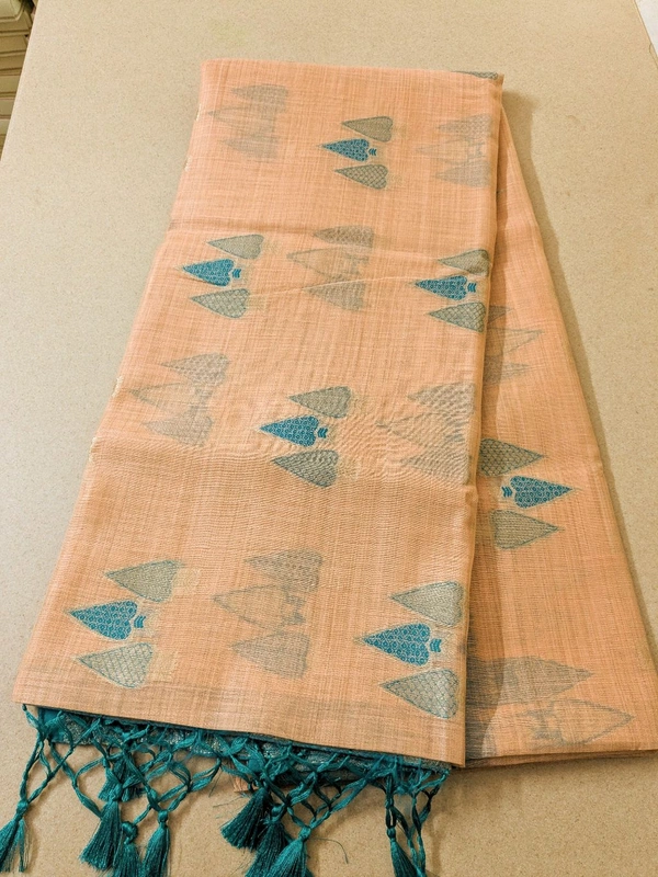 Soft Chanderi  - Web Orange, VZ