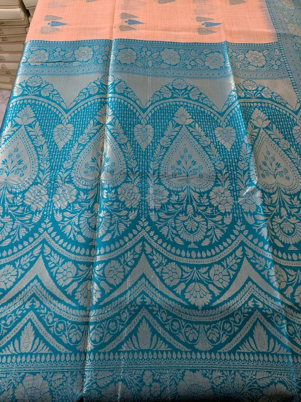 Soft Chanderi  - Web Orange, VZ