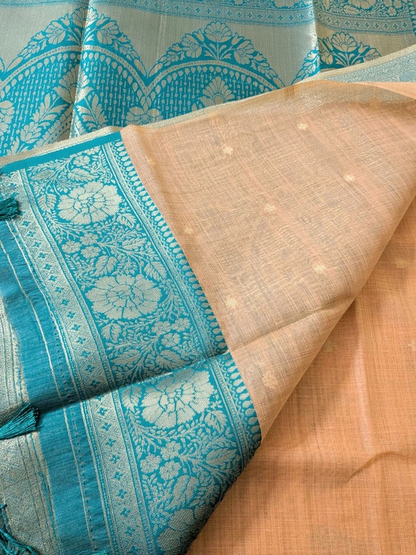 Soft Chanderi  - Web Orange, VZ