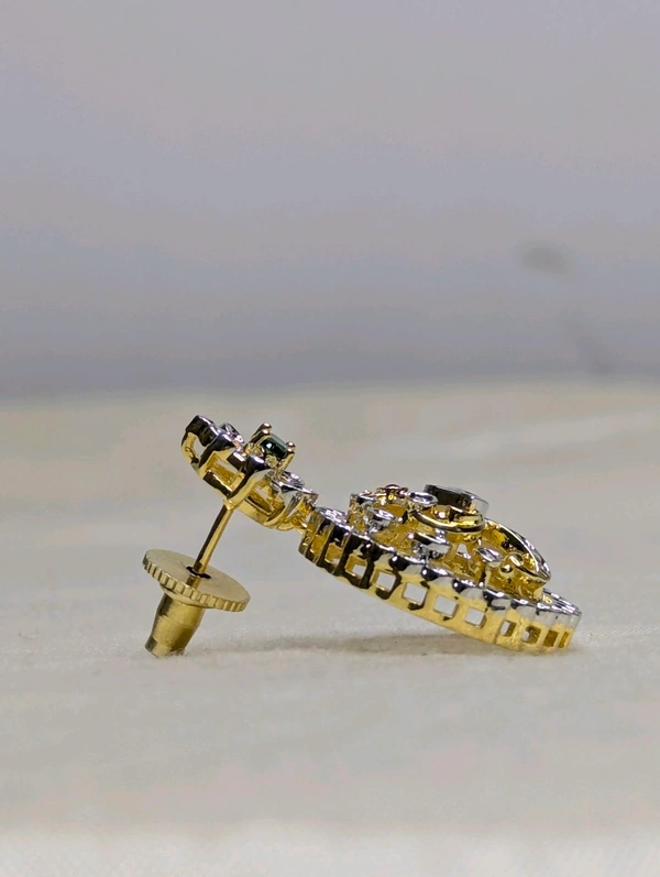 Real  Diamond Copy Bottu Mala  - green, Vz