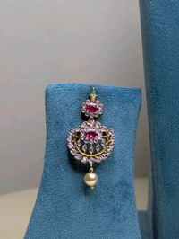 Diamond Copy Neck Set  - Vz, Red