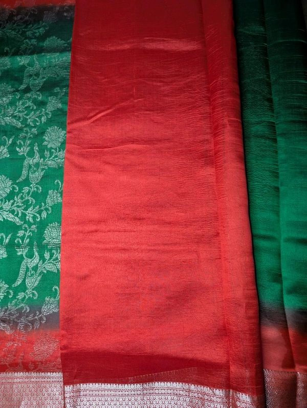 Pure Dupion Crush  - Dark Green