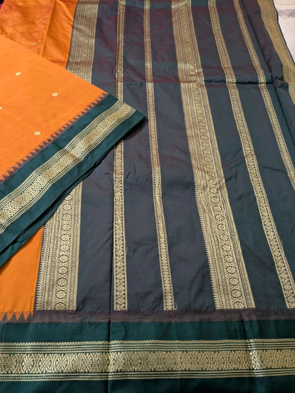 Soft Fancy Narayanpet Pattu  - Web Orange, VZ