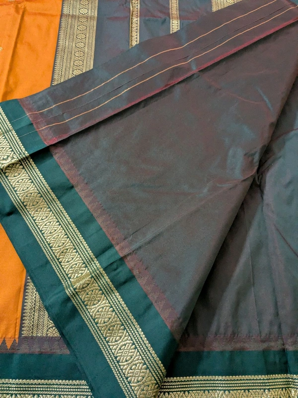 Soft Fancy Narayanpet Pattu  - Web Orange, VZ